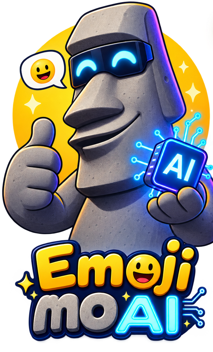 Emoji moAI mascot